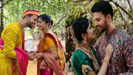 मराठी मनोरंजन विश्वातील लोकप्रिय कपल अमृता-प्रसाद लग्नबंधात अडकले, बहिणीची पाठवणी करताना अभिषेक भावूक