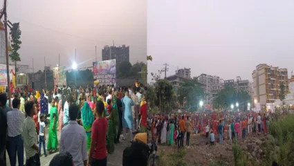 कल्याणात छटपुजेसाठी भाविक वर्गाची नदी, तलावा काठी मांदियाळी