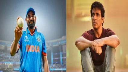मोहम्मद शमीकडून सोनू सूदचा मुलगा घेतोय क्रिकेटचे धडे