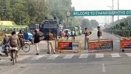 मोहाली-चंदीगड सीमेवर शेतकऱ्यांच आदोलन! ३३ शेतकरी संघटना सहभागी, चंदीगड पोलिसही अलर्ट मोडवर