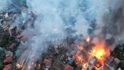 म्यानमारमध्ये एअर स्ट्राईक! 24 तासात 2000 नागरिक भारतात घुसले, मिझोरममध्ये हाय अलर्ट