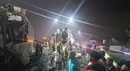 तामिळनाडूत दोन बसमध्ये जोरदार धडक! दोन्ही बसच्या ड्राइव्हसह पाच प्रवाशांचा मृत्यू, ६४ जखमी