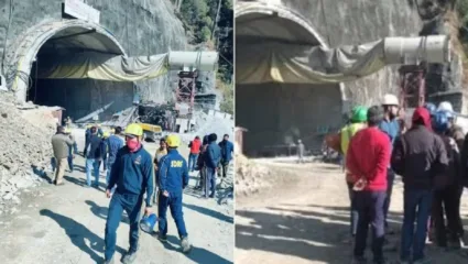 गेल्या 24 तासापासून बोगद्यात अडकलेल्या कामगारांसाठी बचाव कार्य सुरू,  छिद्रातून दिलं जातयं ऑक्सिजन, पाईपमधून अन्न..