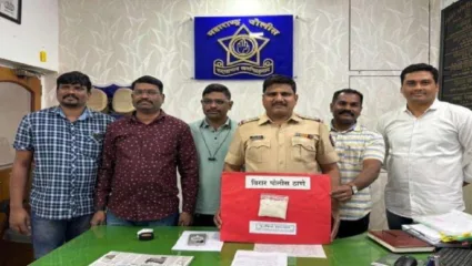 विरारच्या गुन्हे प्रकटीकरण पथकाने सापळा रचून दोन आरोपींना केली अटक