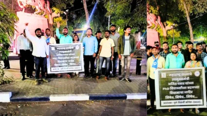 उपमुख्यमंत्री अजित पवार यांच्या विधानाचा पुण्यातून निषेध; पीएचडीधारकांवरून केले होते वक्तव्य