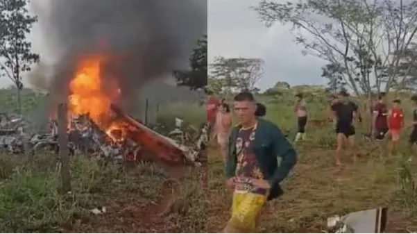 दक्षिण अमेरिकन देशात भिषण अपघात, टेक ऑफ घेताच विमानाला आग; खासदारासह चार जणांचा मृत्यू!