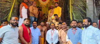 तुळजाभवानी मंदिरात खंडोबा नवरात्रौत्सवाची घटस्थापना  
