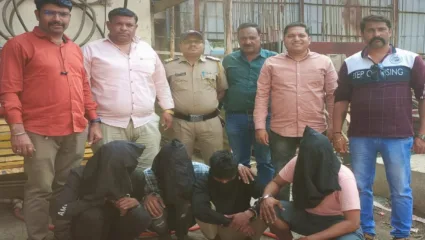 दरोडा टाकण्याच्या तयारीत असणाऱ्या दरोडेखोरांना बाजारपेठ पोलिसांनी ठोकल्या बेड्या