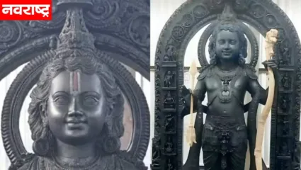 प्रभू श्रीरामांच्या व्हायरल मूर्तीवरुन वादाची शक्यता; फोटो व्हायरल केल्याप्रकरणी मुख्य पुजाऱ्यांची चौकशीची मागणी