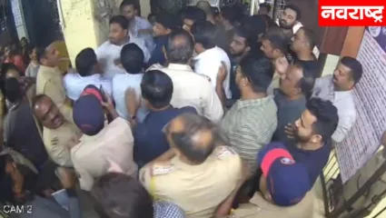 गोळीबारच्या आधी आमदारांच्या मुलाला शिवसेना कार्यकर्त्यांनी डिवचले का?;  दुसरा सीसीटीव्ही आले समोर