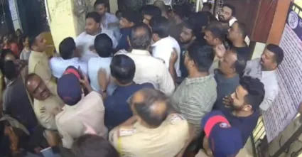 गोळीबार करण्याच्या आधी गायकवाड यांच्या मुलाला डिवचण्याचा प्रयत्न ?; दुसरा CCTV व्हायरल