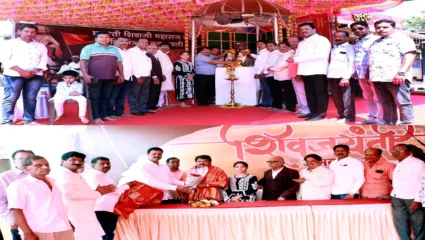 छत्रपती शिवाजी महाराज जयंती निमित्त राष्ट्रवादी काँग्रेस जिल्हाध्यक्ष अबिद नाईक यांनी केलं अभिवादन