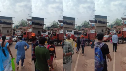 राजापूरमधील सुपर बाजार समोरील मालवाहु गाड्यांसाठी वेगळे नियम? वाहतुक कोंडीची समस्या कायम