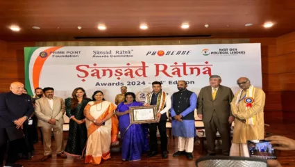 डॉ. श्रीकांत शिंदे यांना या वर्षीचा संसद रत्न पुरस्कार केला प्रदान