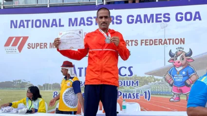 खाकी वर्दीने आंतरराष्ट्रीय मास्टर्स गेम्स स्पर्धेत महाराष्ट्राला मिळवून दिले सुवर्णपदक; एपीआय केशव वाबळे यांची सर्वोच्च कामगिरी