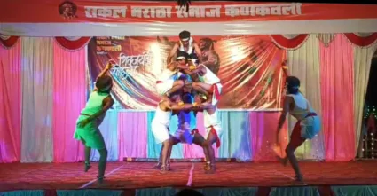 कणकवलीत सकल मराठा समाज आयोजित लोकनृत्य स्पर्धेत चिपळूणकर ग्रुपचा ढोल नाच ठाणे – प्रथम