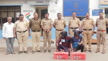 वाहनांच्या बॅटरी चोरणाऱ्या दोघांना पकडले; जेजुरी पोलिसांची कारवाई
