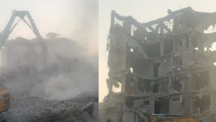 रेरा प्रकरणातील आणखीन एक इमारत अखेर जमीनदोस्त, केडीएमसीच्या ई प्रभागाची कारवाई