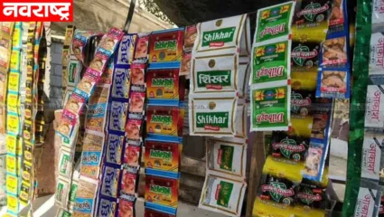 खोडाळा येथे १५ लाख रुपयांचा प्रतिबंधित तंबाखू जन्य पानमसाला जप्त; गुटखा भरलेली वाहन मुद्देमालासह ताब्यात
