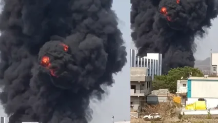 शिवापूर-रांझे येथील दोन कंपन्यांना आग; लाखो रुपयांचे नुकसान