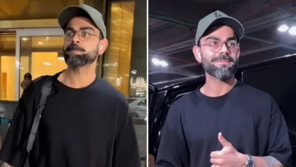 आयपीएलपूर्वी विराट कोहली भारतात परतला, पाहा कशी जिंकली चाहत्यांची मने