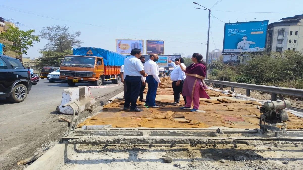 कल्याणच्या पत्रीपुलाजवळ होणाऱ्या वाहतूक कोंडीवर उपाययोजना करण्यासाठी अधिकाऱ्यांची संयुक्त पाहणी!