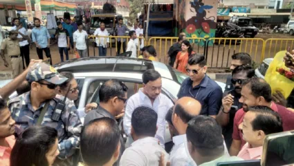 केंद्रीय मंत्री नारायण राणे यांना उमेदवारी जाहीर होताच कणकवलीत जल्लोष