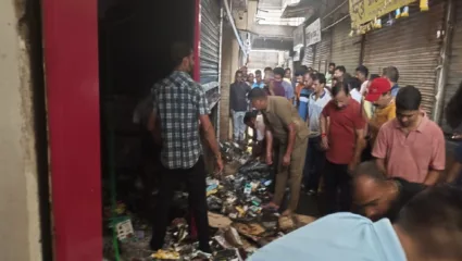 कणकवलीत मोबाईल शॉपला लागलेली आगीमुळे ८ लाखांचे नुकसान
