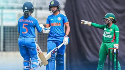 भारताच्या महिला क्रिकेट संघाचा बांग्लादेशवर दमदार विजय, टी-20 मालिकेत 1-0 आघाडी