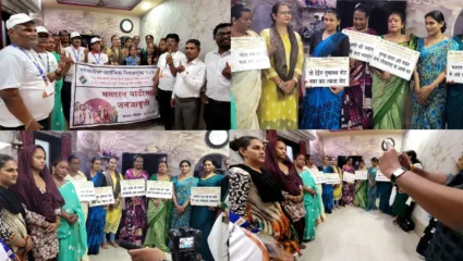 कल्याण पूर्व मतदार संघातील विठ्ठलवाडी परिसरात किन्नर अस्मिता संस्थेतही मतदान जनजागृती….