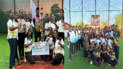 स्वराज्य रणरागिणी महिला संस्थेच्या विद्यमाने महिला क्रिकेट सामन्यांचे आयोजन