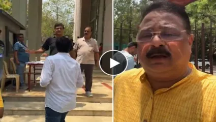 आम्ही एवढा वेळ उभे आहोत पण…; EVM मशीन बंद असल्याने आदेश बांदेकर संतापले
