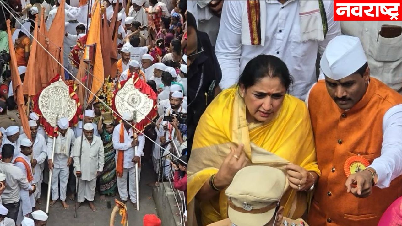 आषाढी वारी संत तुकाराम महाराज पालखी सोहळ्यामध्ये खासदार सुनेत्रा पवार यांचा सहभाग
