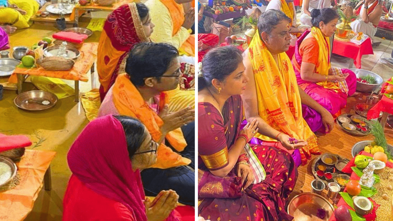 अंगारकी संकष्टी चतुर्थीनिमित्त श्रीमंत दगडूशेठ गणपती मंदिरात भाविकांनी मोठ्या प्रमाणात गर्दी केली होती. 