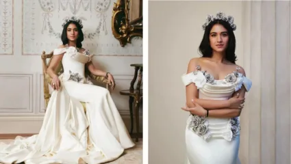 राधिका मर्चंटचा मॅजेस्टिक प्रिन्सेस लुक, इंटरनेटवर व्हायरल फोटोजचा धुमाकूळ