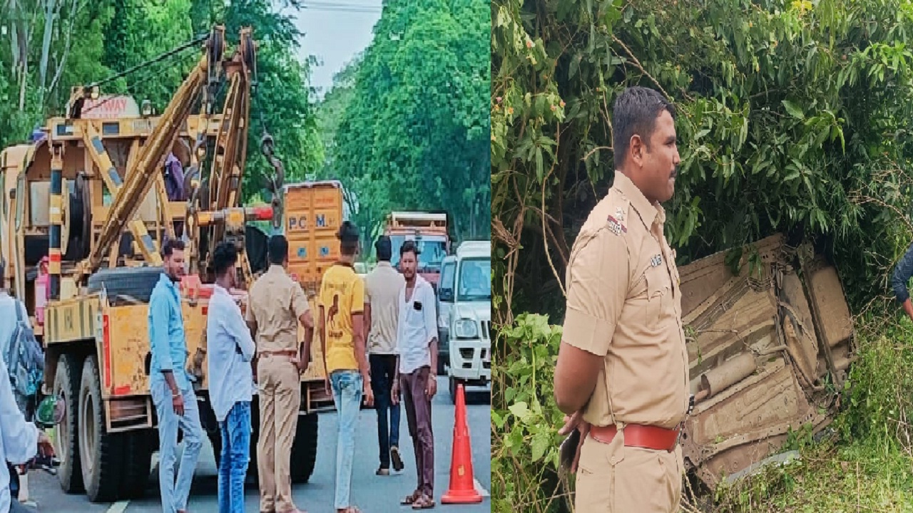चार वाहनांचा विचित्र अपघात; पाटस- दौंड रस्त्यावरील घटना