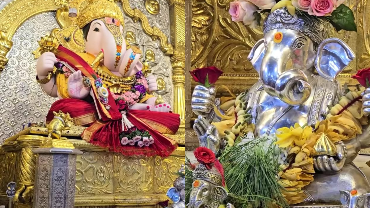 संकष्टी चतुर्थी निमित्त आज बाप्पाच्या मंदिरात विविध पूजा संपन्न झाल्या.