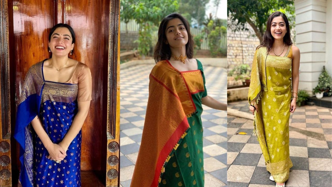 Rashmika Mandanas Kodagu Saree Look Caught The Attention Of Fans Nrss