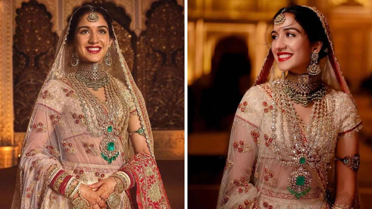 राधिका मर्चंटचा पहिला ब्रायडल लुक