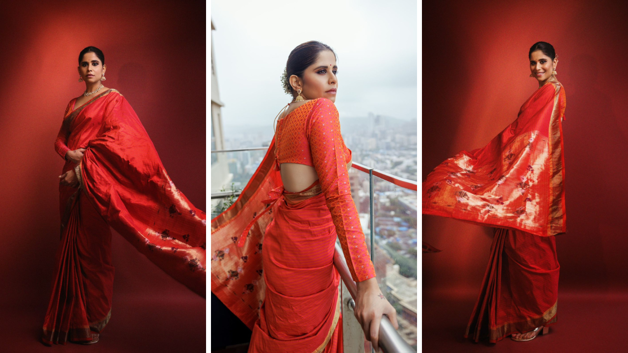 ‘दिसते मी भारी राजा…’ पैठणी आणि सईचा मराठमोळा साज, अदांनी केले घायाळ