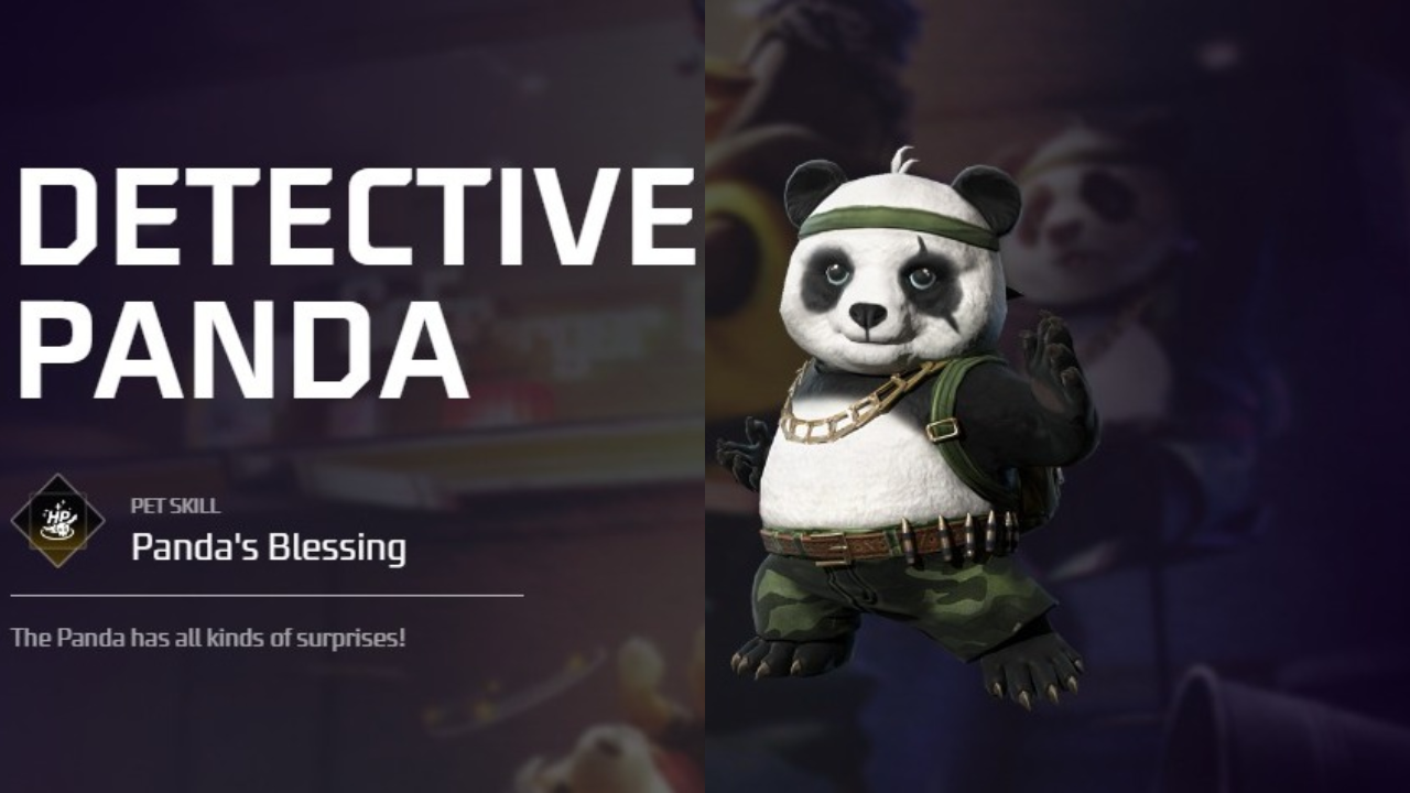 या यादीतील दुसरे नाव आहे Detective Panda. तुम्ही फ्री फायर प्लेअर असाल तर तुम्ही या गेमिंग आयटमबद्दल नक्कीच ऐकले असेल. Detective Panda तुम्हाला शत्रूंच्या स्थितीबद्दल माहिती देते. त्यामुळे तुम्ही शत्रूच्या ठिकाणाचा आणि हल्ल्याचा अंदाज लावू शकता. 