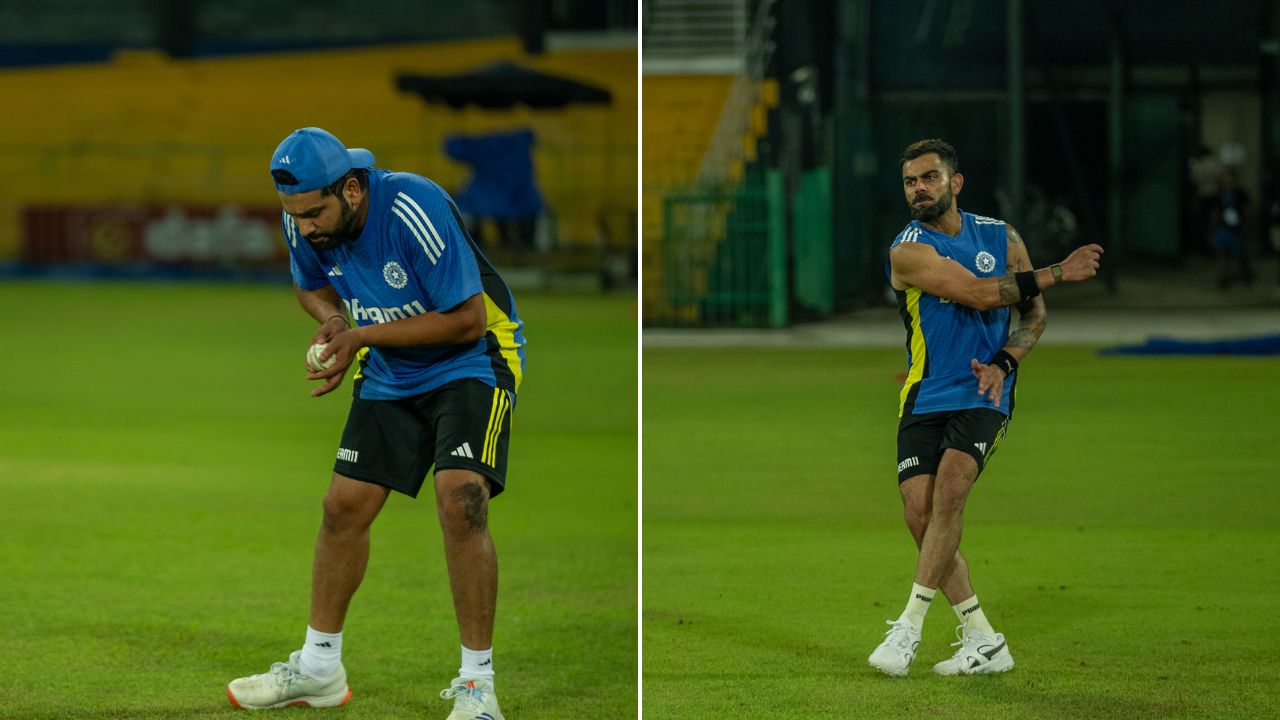 भारताचा कर्णधार रोहित शर्मा आणि विराट कोहली दोघेही श्रीलंका दौऱ्यासाठी जोरदार तयारी करतानाचे फोटो बीसीसीआयने शेअर केले आहेत. 