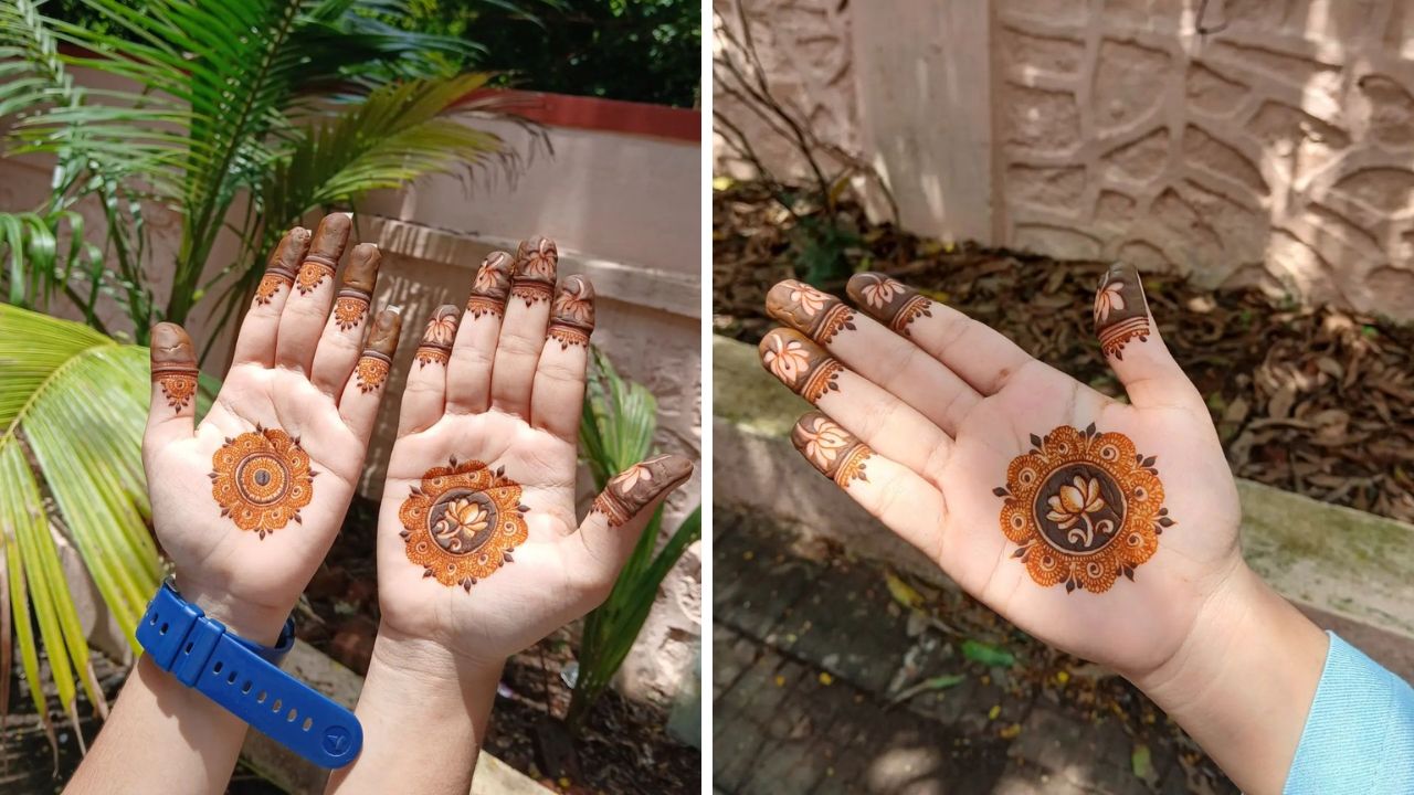 कमीत कमी वेळात हातांवर जाली वर्क काढलेली मेंहदी तुम्ही काढू शकता. ही मेहंदी काढण्यासाठी फार कमी वेळ लागतो. या मेहंदी डिझाइन्समध्ये तुम्ही बारीक जाळ्यांची आकर्षक मेहंदी हातांवर काढू शकता.