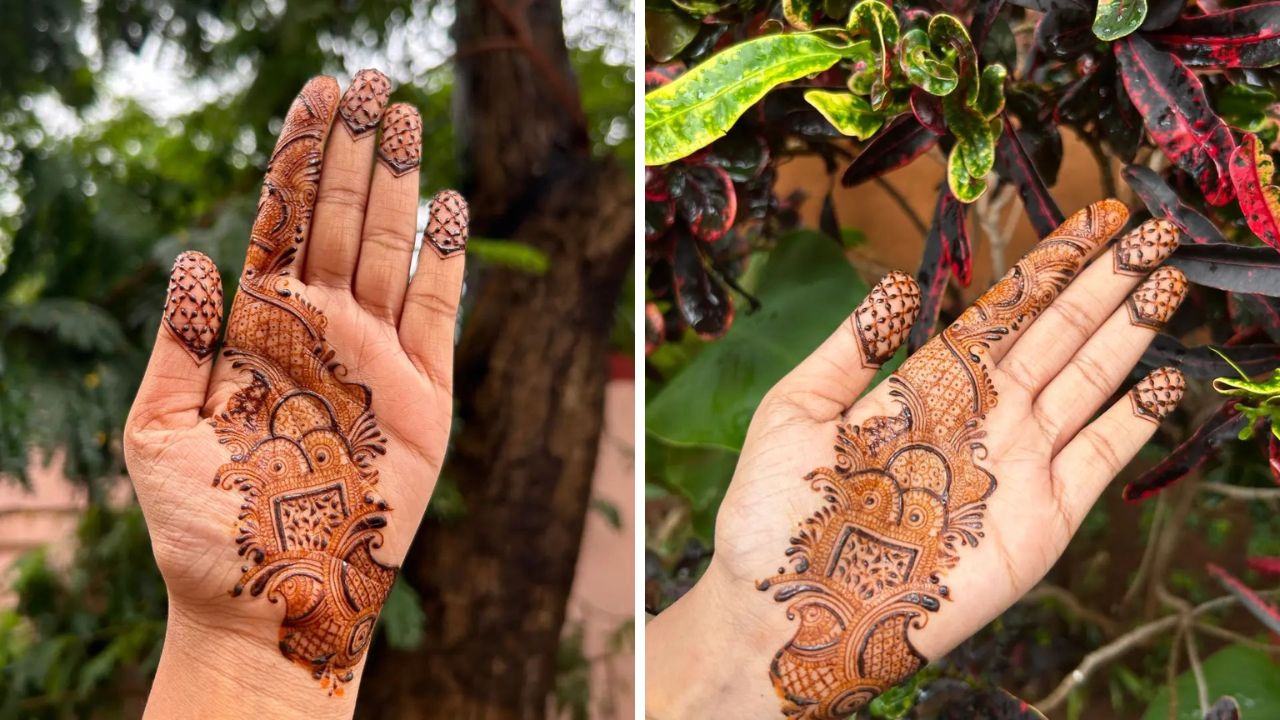 सध्या सगळीकडे अरेबिक आणि हिना मेहंदीचा ट्रेंड आहे. हातावर कमीत कमी डिझाईन काढून त्यात बारीक नक्षीकाम केले जाते. पानाफुलांच्या वेली काढल्या जातात. त्यामुळे हातावर तुम्ही ही मेहंदी डिझाईन नक्कीच काढू शकता.