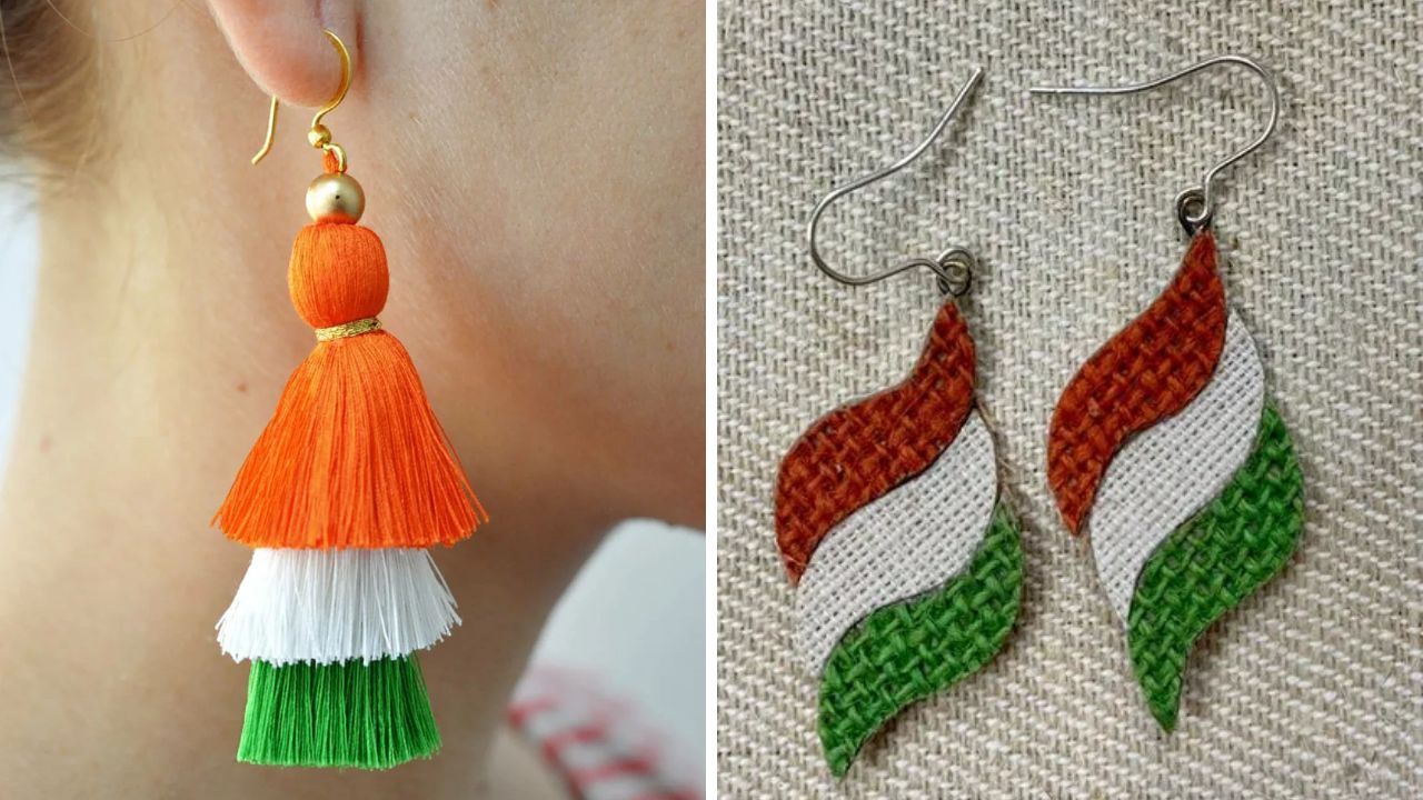 स्वातंत्र्य दिनाच्या दिवशी महिला तिरंगा असलेले कानातले परिधान करू शकतात. हे कानातले बाजारात किंवा ऑनलाईन सहज उपलब्ध होतात.