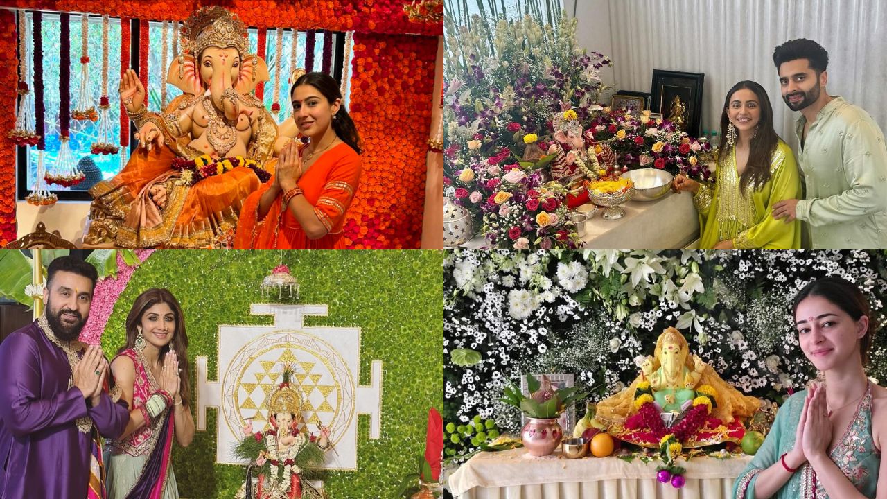 ‘या’ बॉलिवूड सेलिब्रिटींच्या घरी वाजत गाजत झाले गणरायाचे आगमन