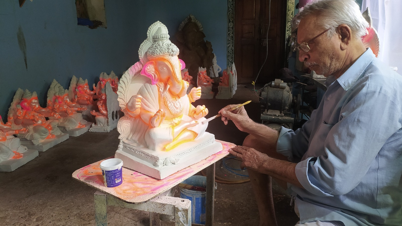 गोव्यातील गणपतीची तयारी
