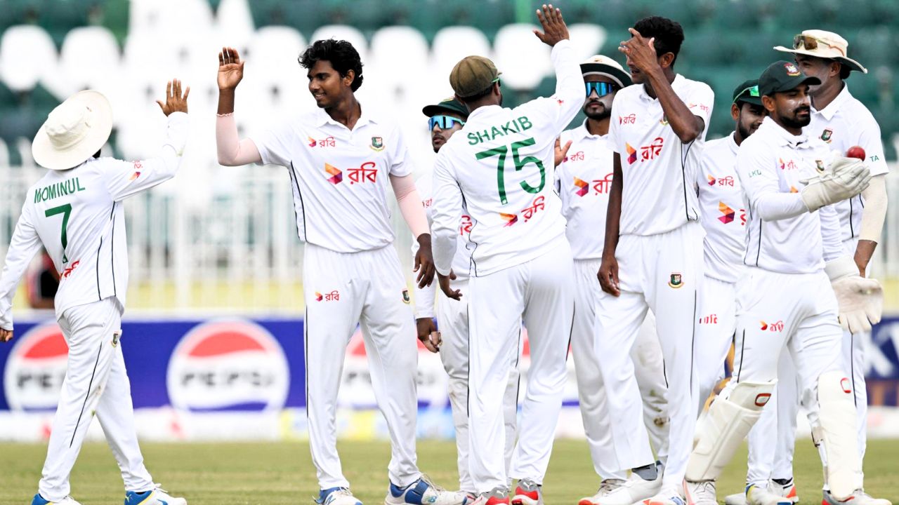 पाकिस्तानचा 6 विकेट्सने पराभव; दुसऱ्या टेस्ट विजयासह बांगलादेशने 2-0 ने जिंकली मालिका