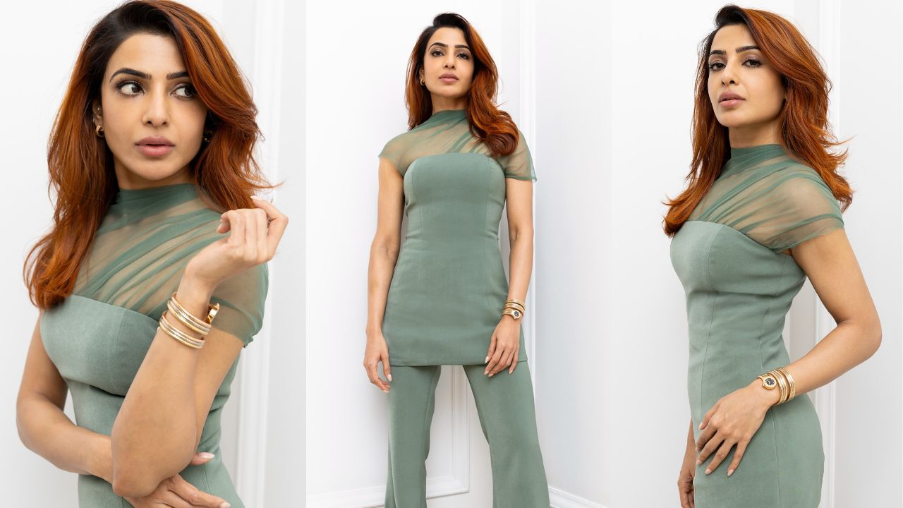 Fashion And Beauty Tollywood Actress Samantha Ruth Prabhu Stuns In Minimalist Chic For Citadel Honey Bunny Promotion