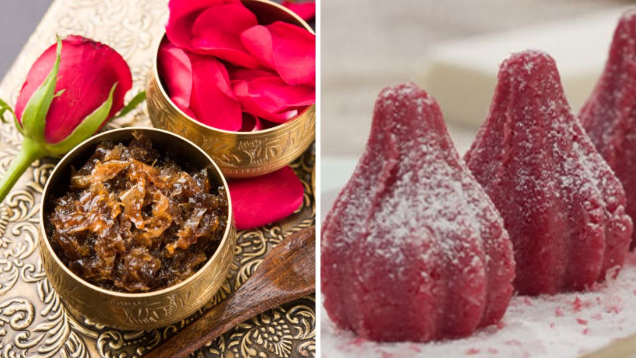 कमीत कमी वेळात तयार होणारे गुलकंद मोदक